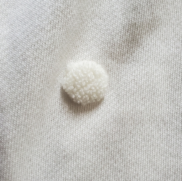 Lou & Grey Cream Polka Dot Embroidered jogger pants‎ with pockets Size Medium - Picture 7 of 12